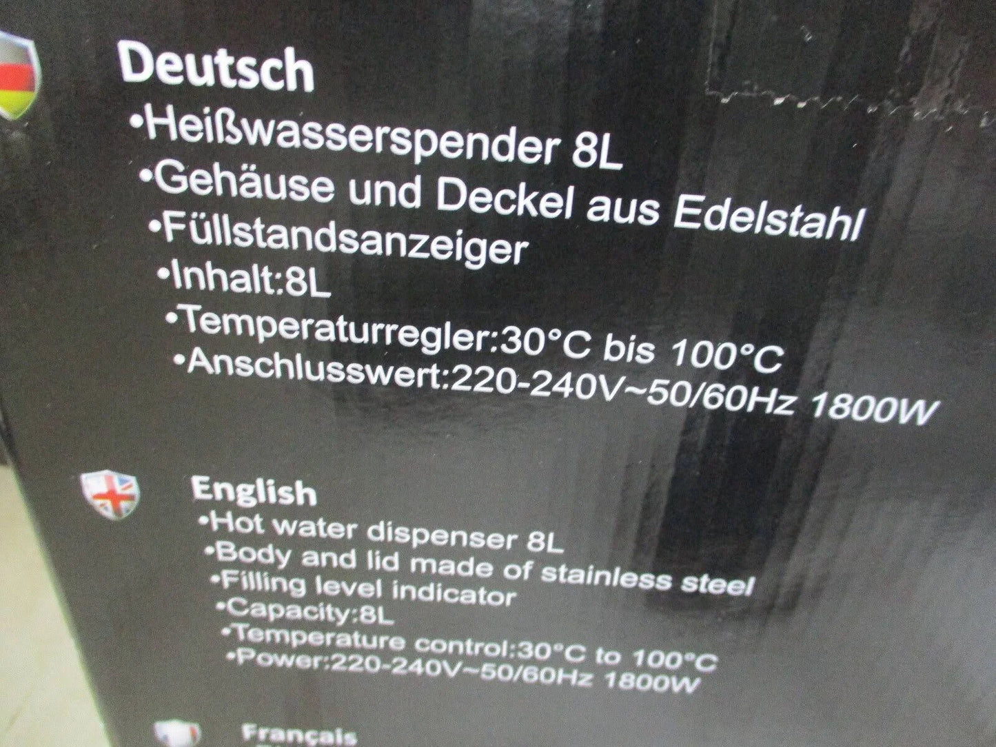 DMS Heißwasserspender DMS TK-8